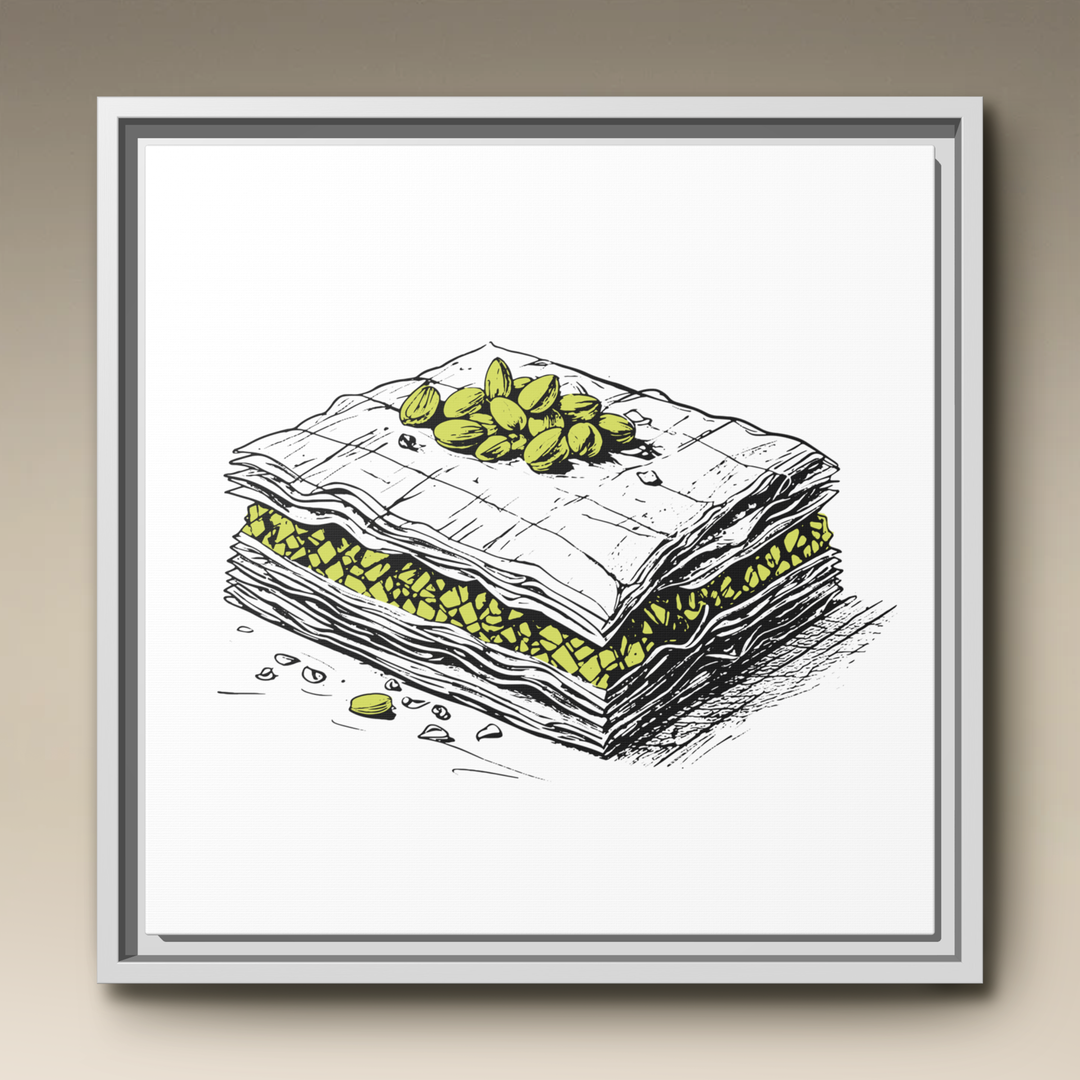 Baklava Framed Canvas