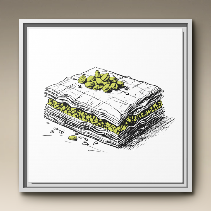 Baklava Framed Canvas