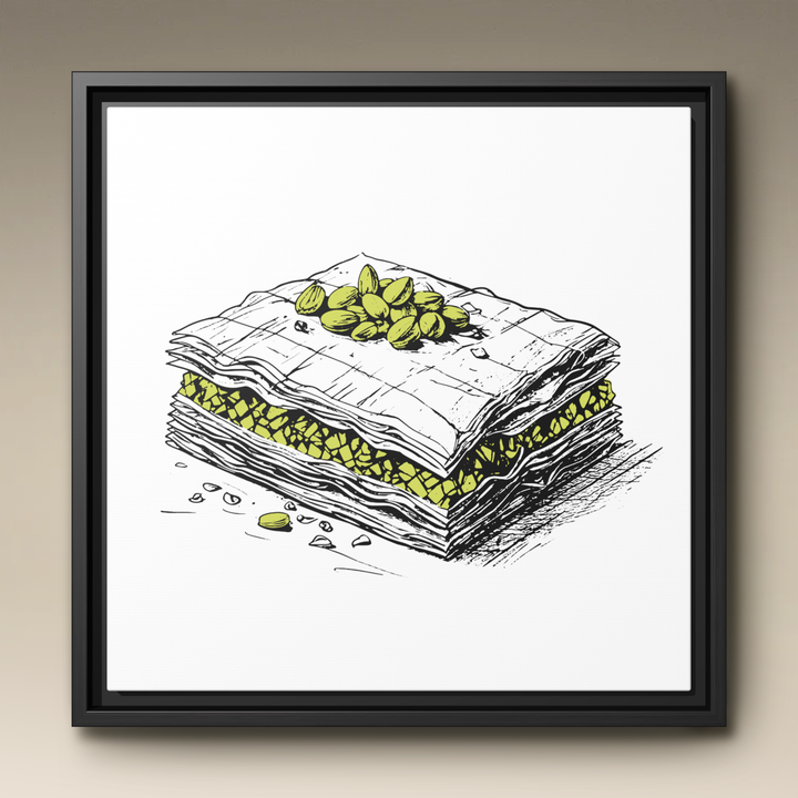 Baklava Framed Canvas