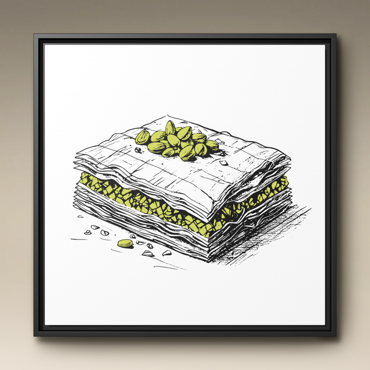 Baklava Framed Canvas