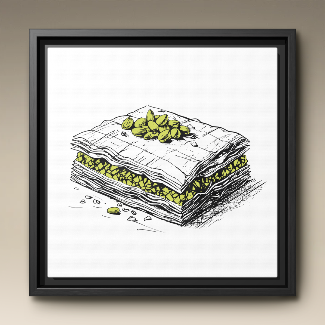 Baklava Framed Canvas
