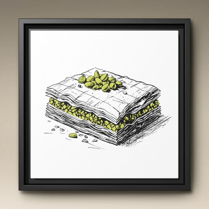 Baklava Framed Canvas