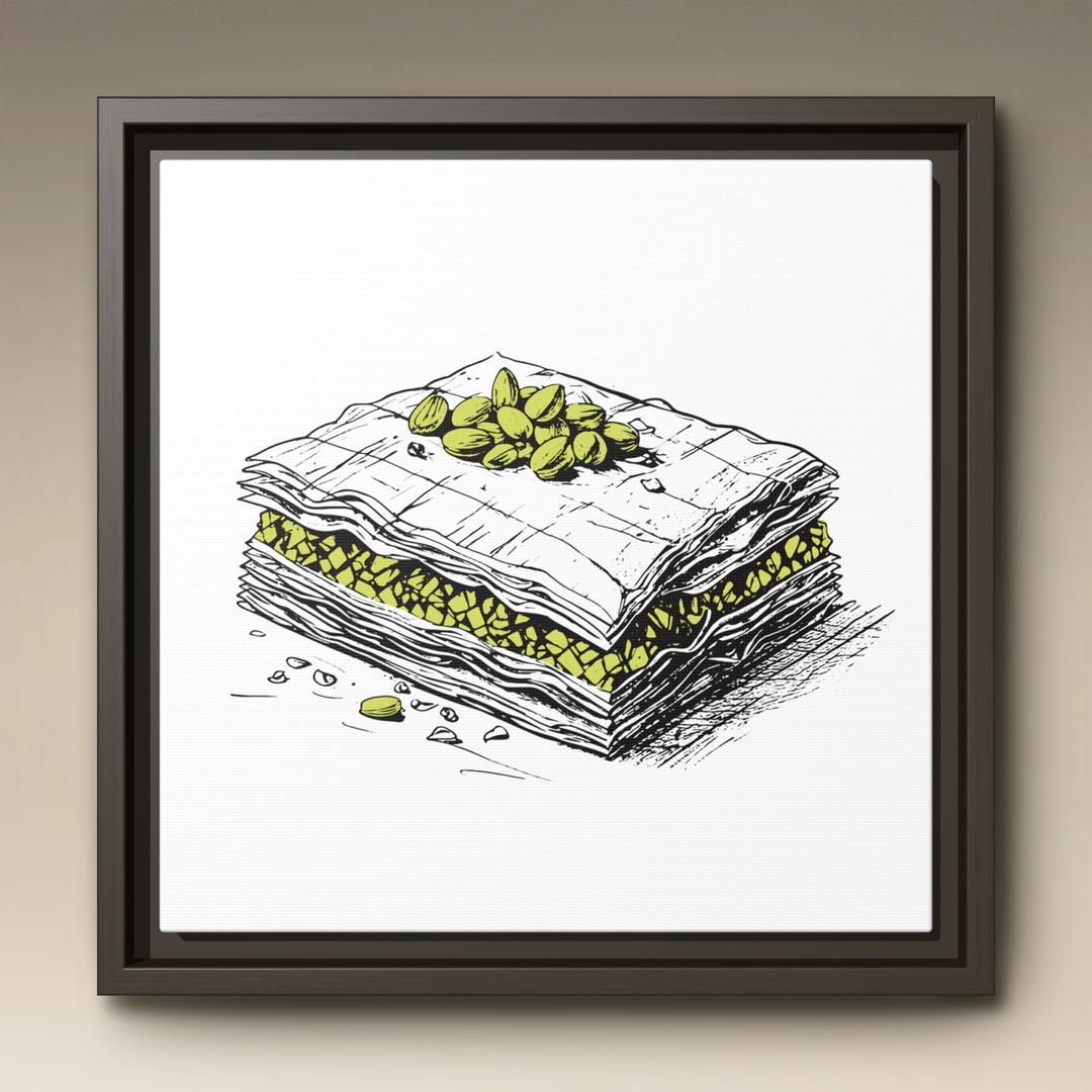 Baklava Framed Canvas