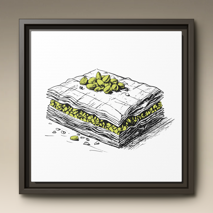 Baklava Framed Canvas