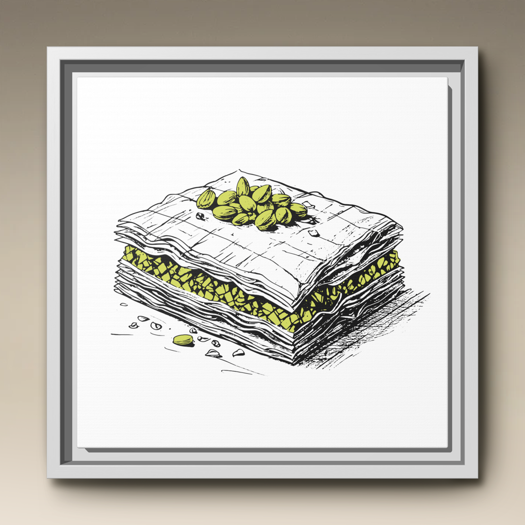 Baklava Framed Canvas
