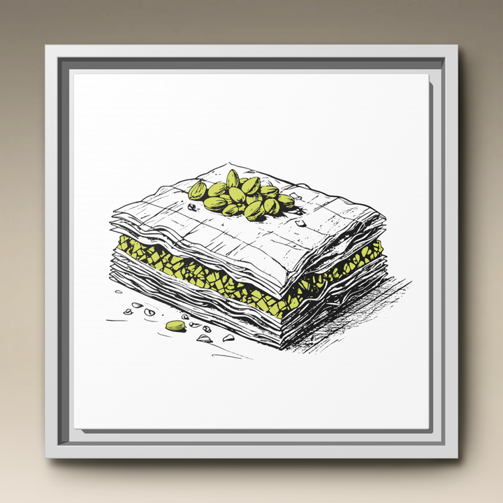 Baklava Framed Canvas