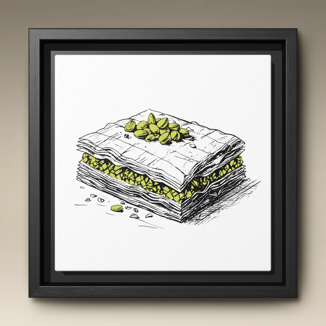Baklava Framed Canvas