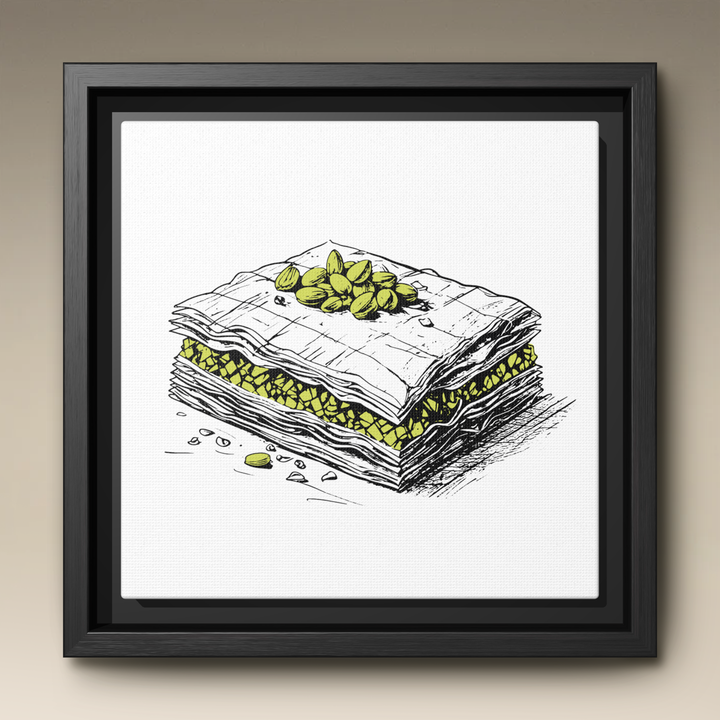 Baklava Framed Canvas