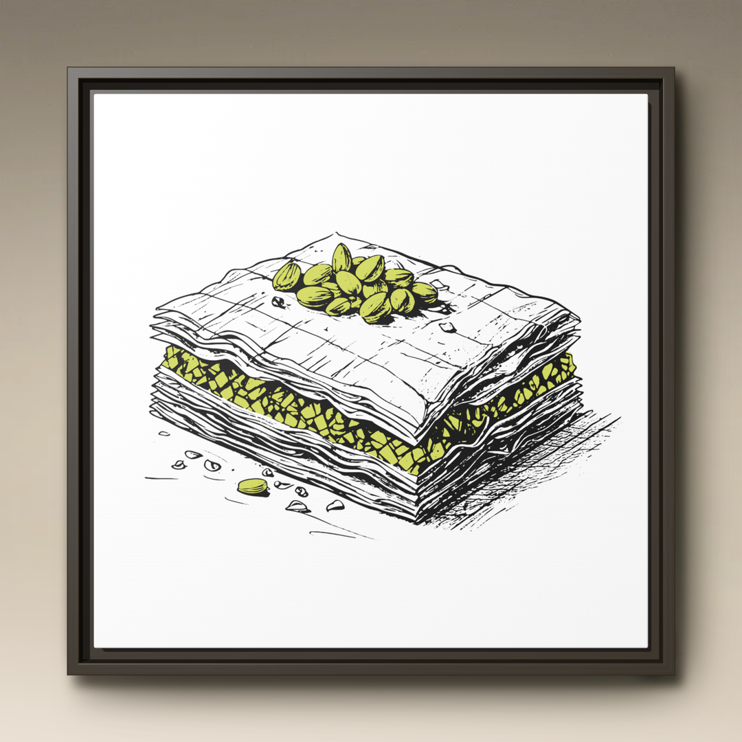 Baklava Framed Canvas