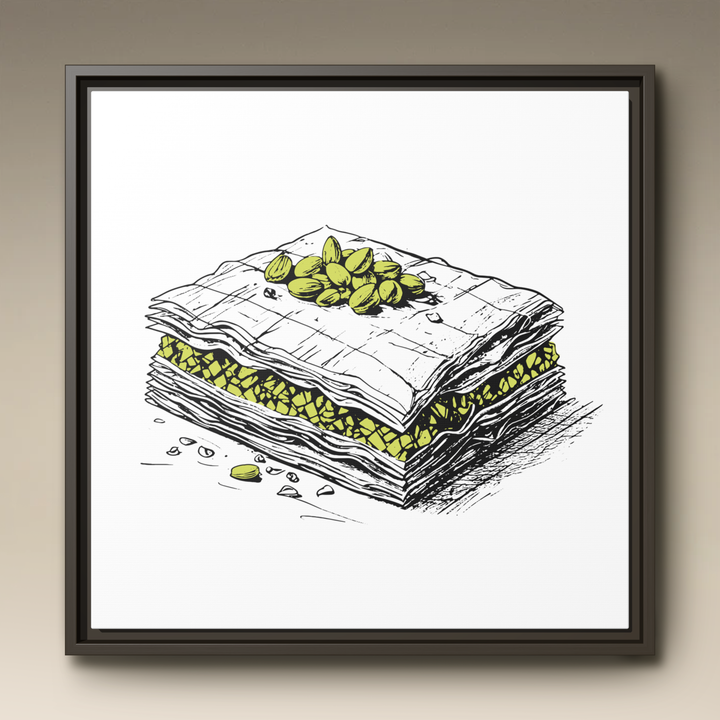 Baklava Framed Canvas