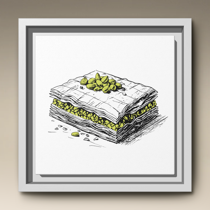 Baklava Framed Canvas