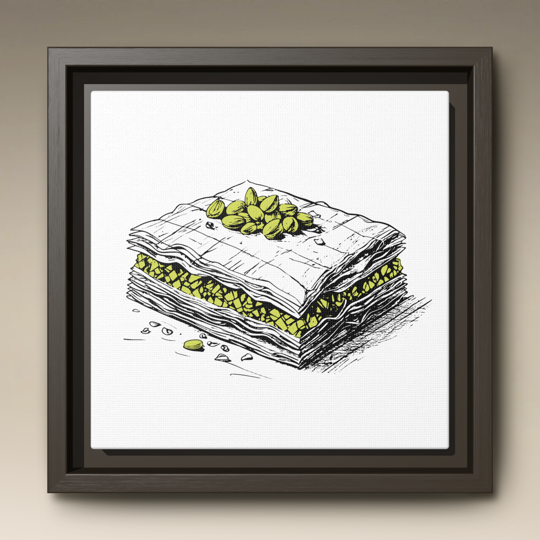 Baklava Framed Canvas
