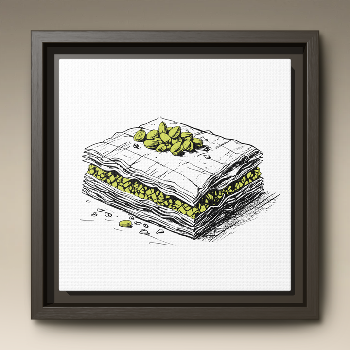 Baklava Framed Canvas