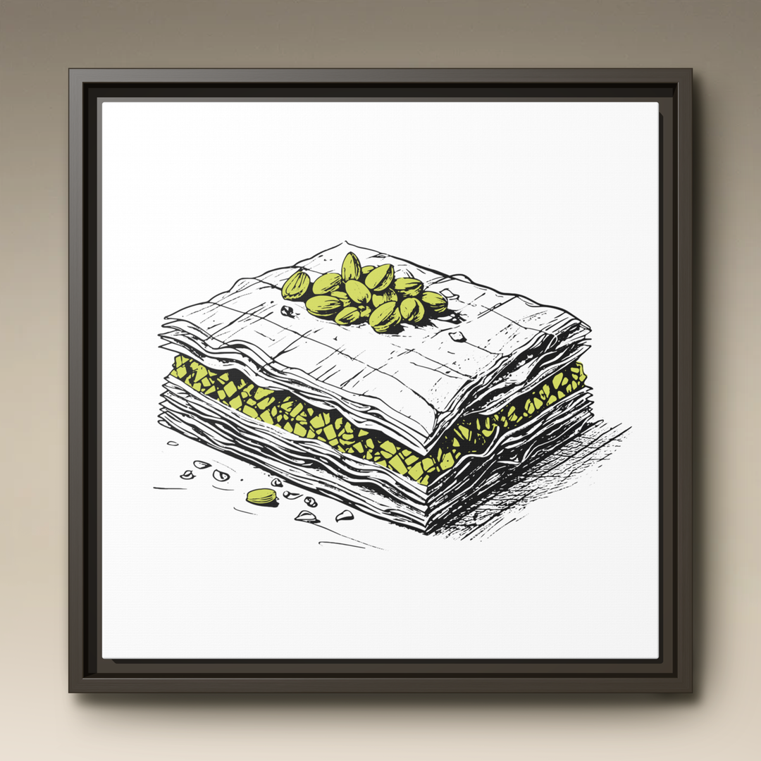 Baklava Framed Canvas