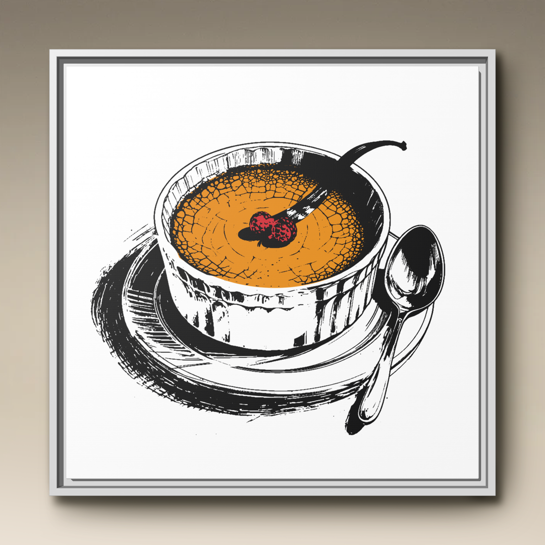 Crème Brûlée Framed Canvas