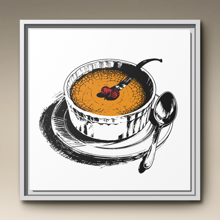 Crème Brûlée Framed Canvas