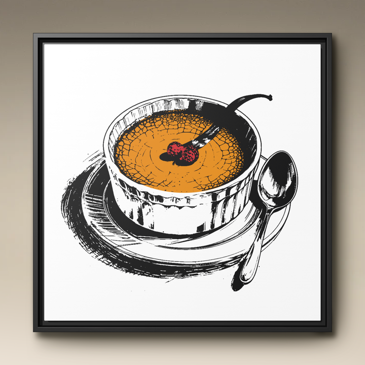 Crème Brûlée Framed Canvas