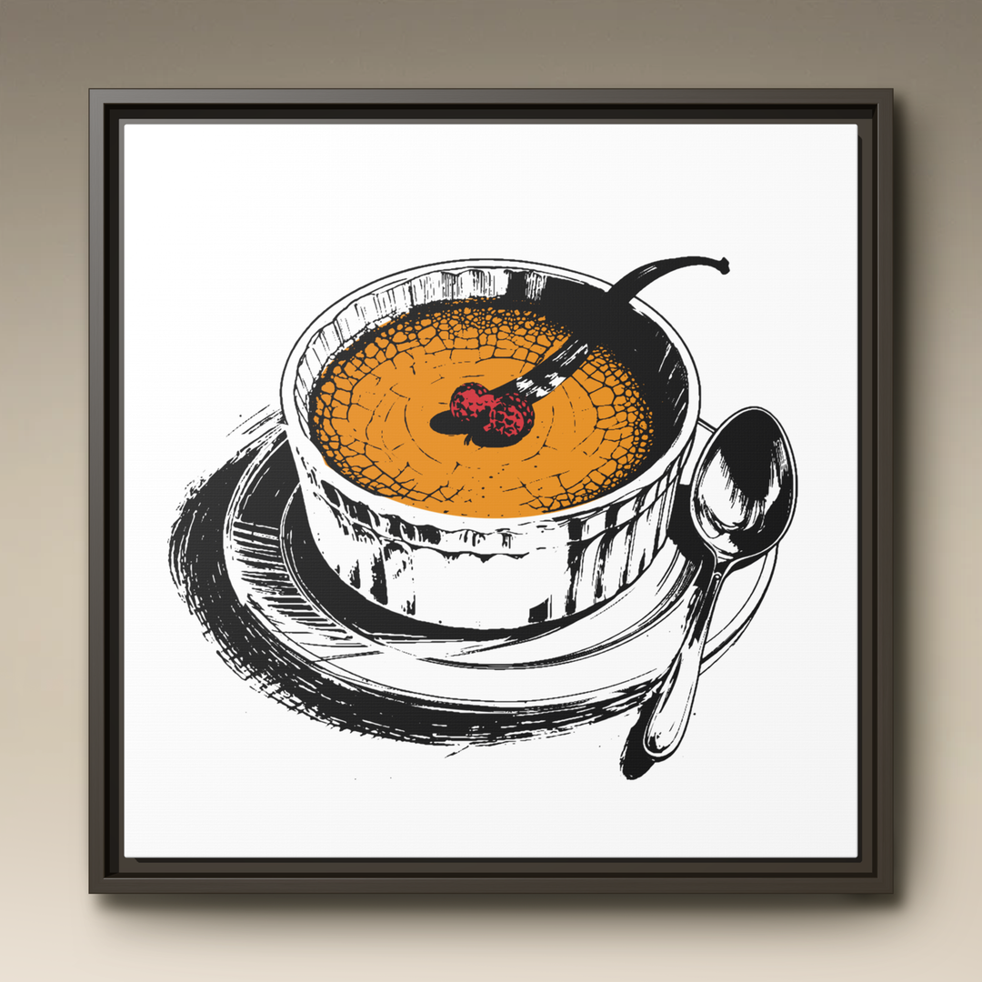 Crème Brûlée Framed Canvas
