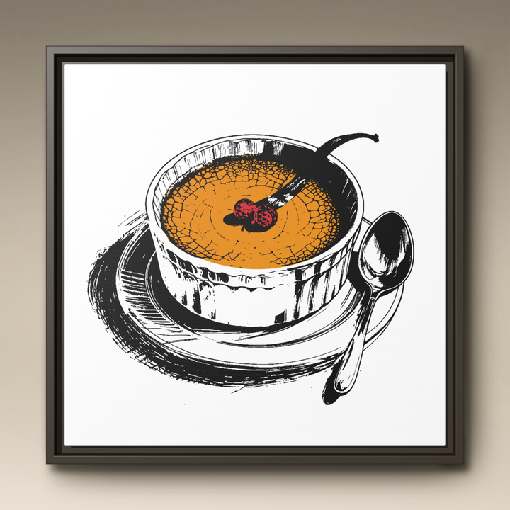 Crème Brûlée Framed Canvas