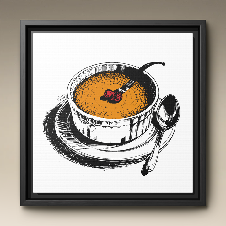 Crème Brûlée Framed Canvas
