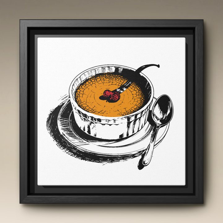 Crème Brûlée Framed Canvas