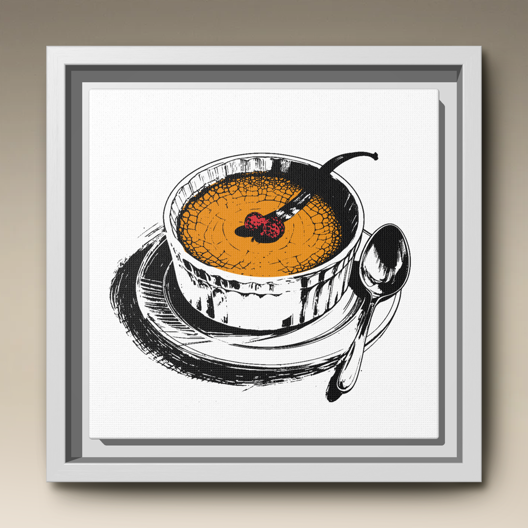 Crème Brûlée Framed Canvas