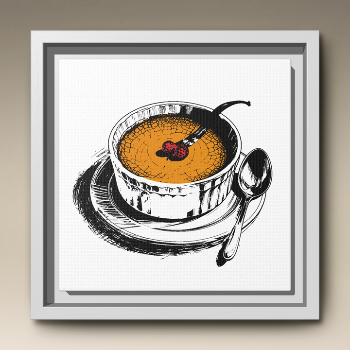Crème Brûlée Framed Canvas