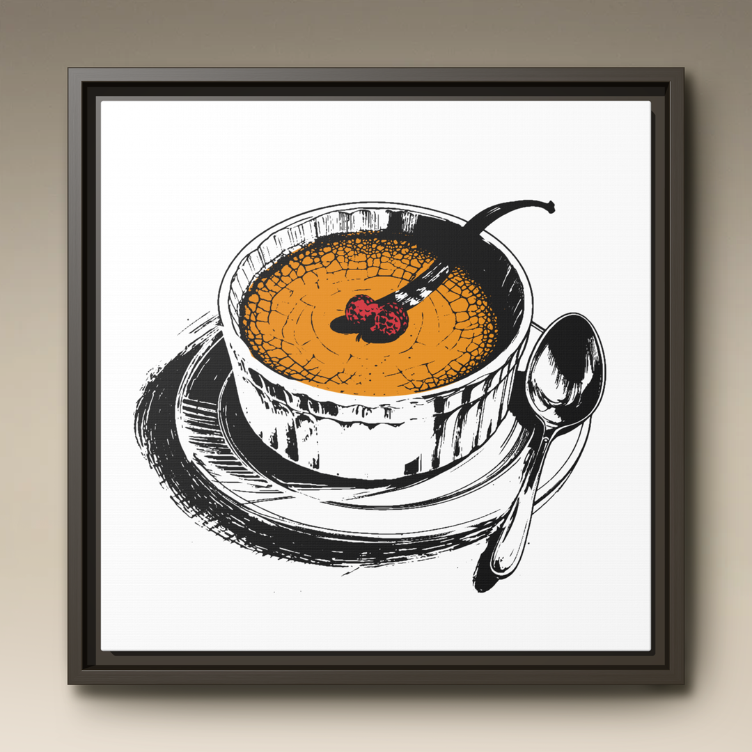 Crème Brûlée Framed Canvas