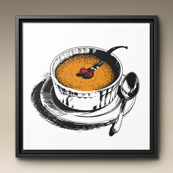 Crème Brûlée Framed Canvas