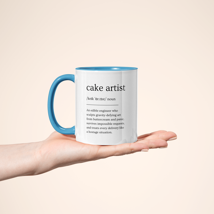Cake Artist Definition Color Accent Mug