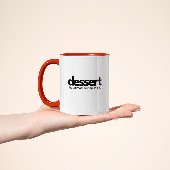 Dessert: The Ultimate Happy Ending Color Accent Mug
