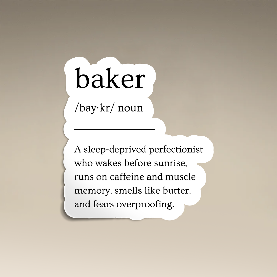 Baker Definition Vinyl Sticker