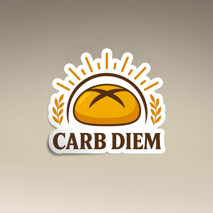 Carb Diem Vinyl Sticker