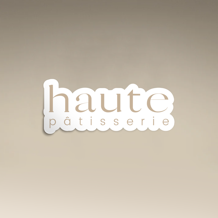 Haute Patisserie Words Vinyl Sticker