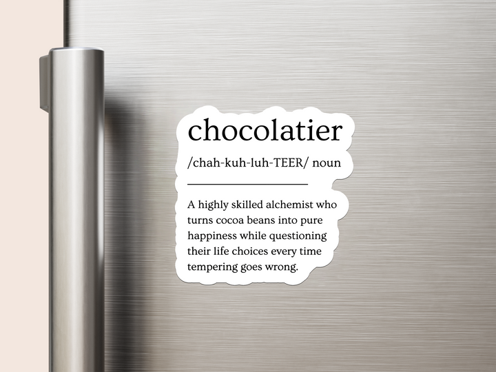 Chocolatier Definition Vinyl Magnets