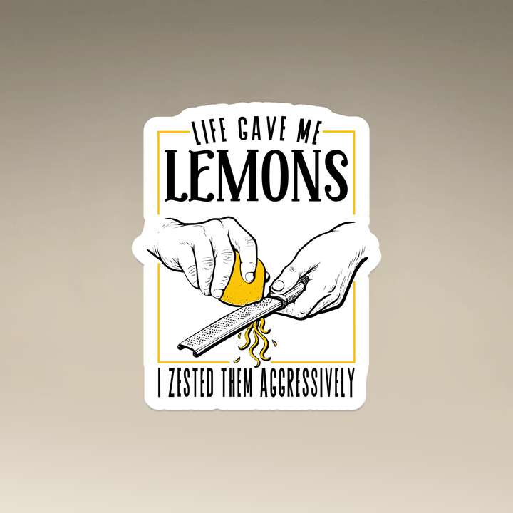 Life Gave Me Lemons Vinyl Magnets