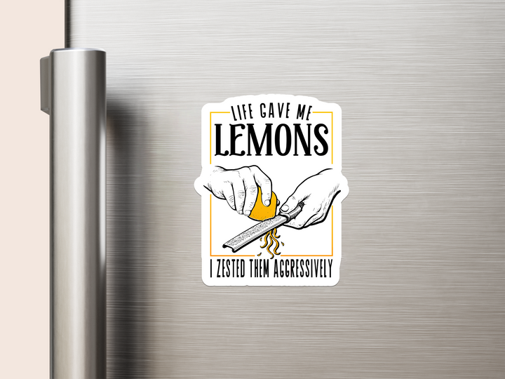 Life Gave Me Lemons Vinyl Magnets