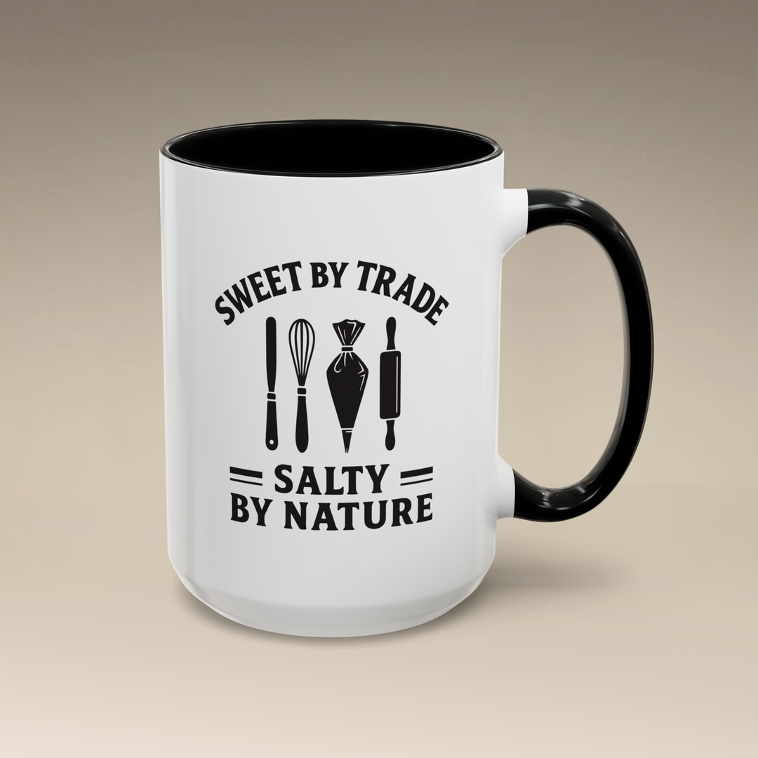 Sweet by Trade Salty by Nature Color Accent Mug