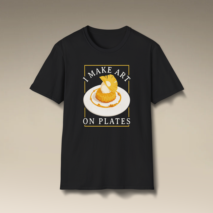I Make Art On Plates Softstyle T-Shirt