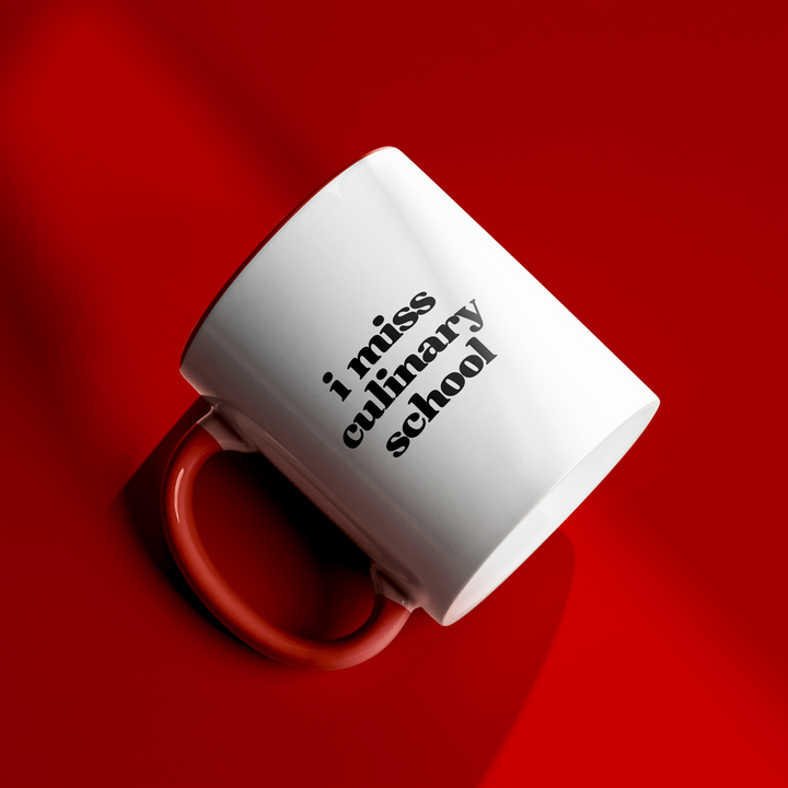 I Miss Culinary School Color Accent Mug