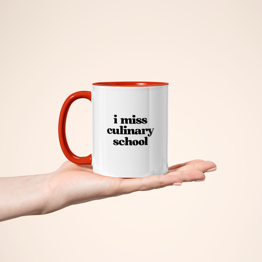 I Miss Culinary School Color Accent Mug