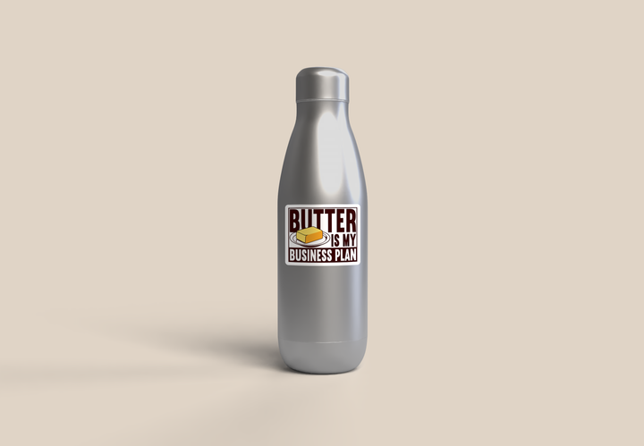 Butter is My Business Plan Vinyl Sticker