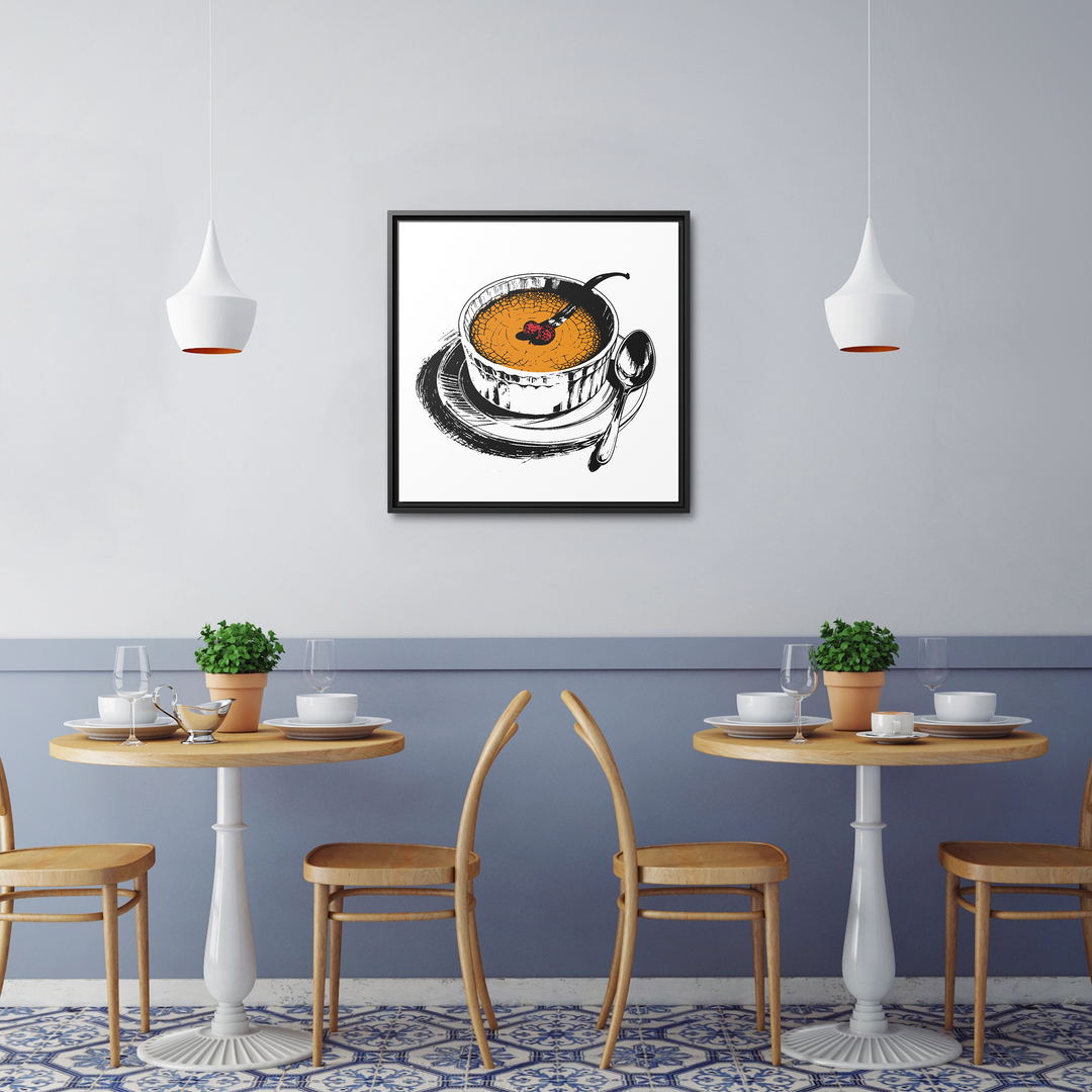 Crème Brûlée Framed Canvas