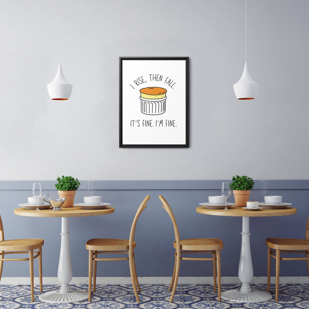 Souffle State of Mind Framed Canvas