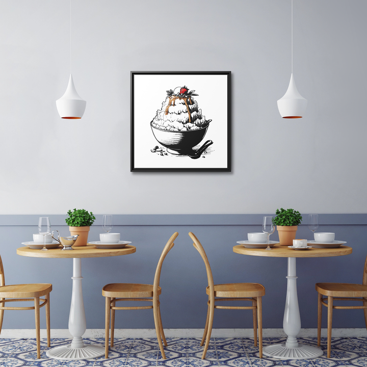 Bingsu Framed Canvas