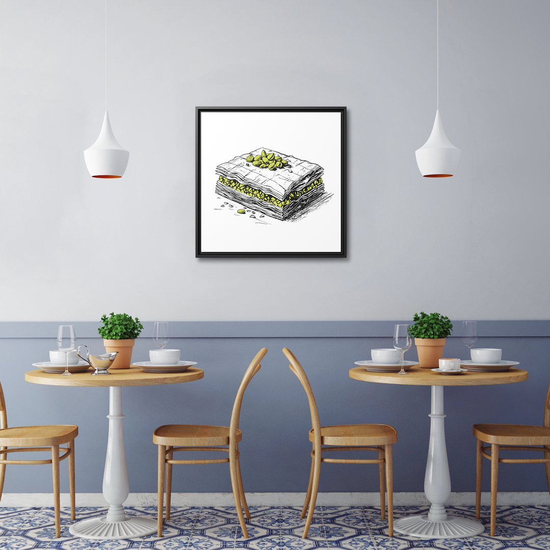 Baklava Framed Canvas