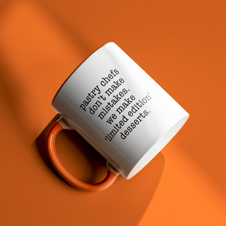 Pastry Chefs Don’t Age Color Accent Mug