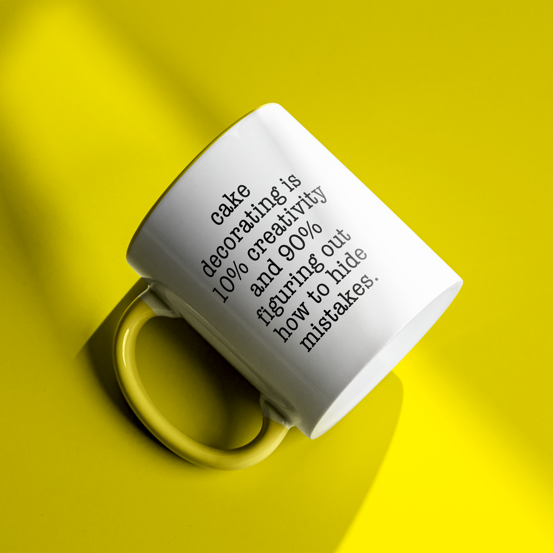 Cake Decorating Truth Color Accent Mug