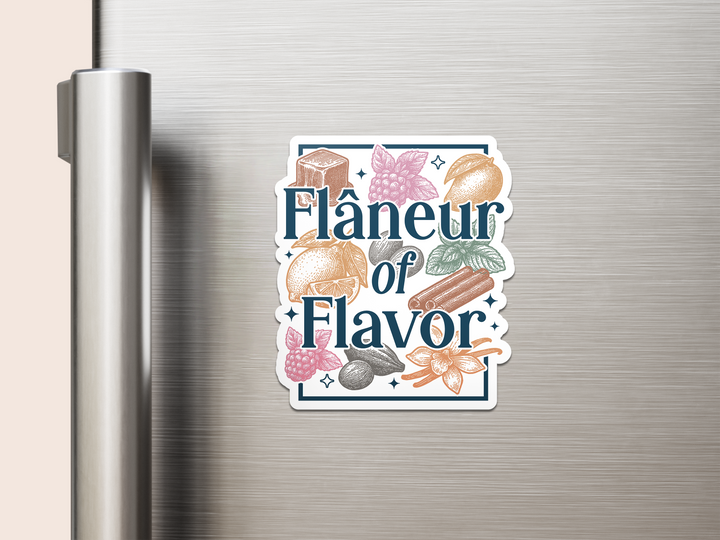 Flâneur of Flavor Vinyl Magnet