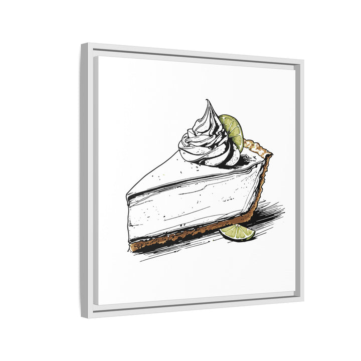 Key Lime Pie Canvas with Floating Frame